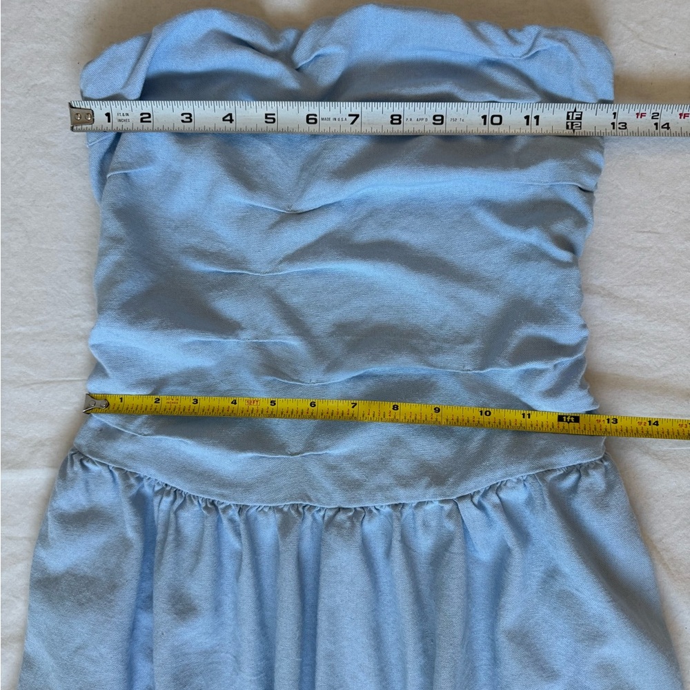 Universal Thread Light Blue Strapless Maxi Dress … - image 5